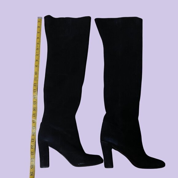 Nine West Black Suede Over-the-Knee Boots – Chic & Timeless (Size 9.5M) - Picture 4 of 6